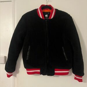 American Stitch Black Jacket with Red Trim size L